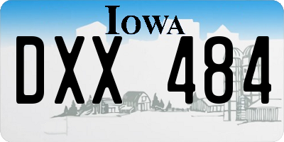 IA license plate DXX484