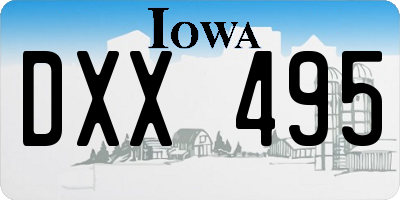 IA license plate DXX495