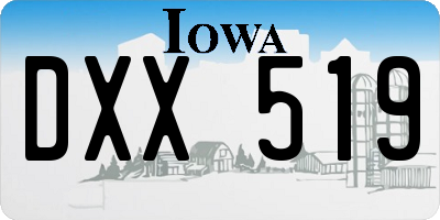 IA license plate DXX519