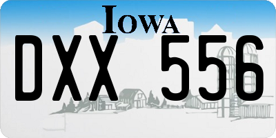 IA license plate DXX556