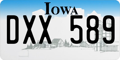 IA license plate DXX589