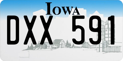 IA license plate DXX591