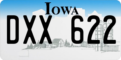 IA license plate DXX622