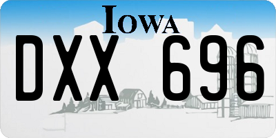 IA license plate DXX696