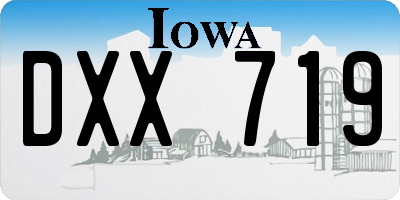 IA license plate DXX719