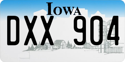 IA license plate DXX904