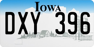 IA license plate DXY396