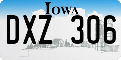 IA license plate DXZ306