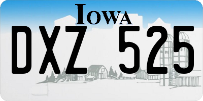 IA license plate DXZ525