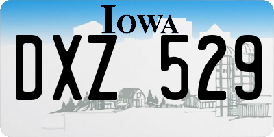 IA license plate DXZ529