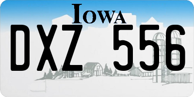 IA license plate DXZ556