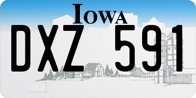 IA license plate DXZ591