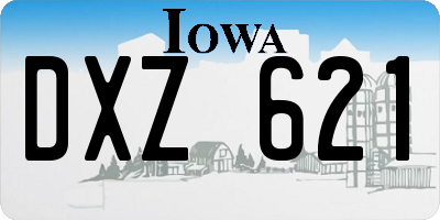 IA license plate DXZ621