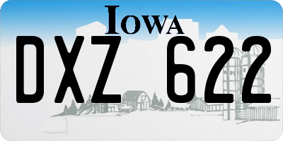 IA license plate DXZ622