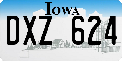 IA license plate DXZ624