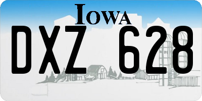 IA license plate DXZ628