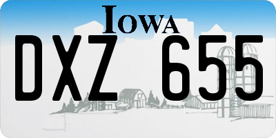 IA license plate DXZ655