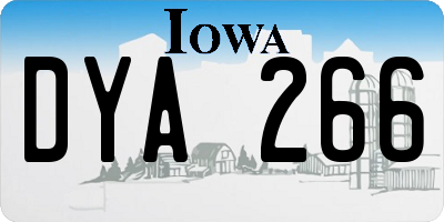 IA license plate DYA266