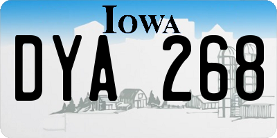 IA license plate DYA268