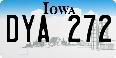 IA license plate DYA272