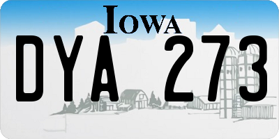 IA license plate DYA273