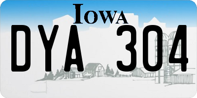 IA license plate DYA304