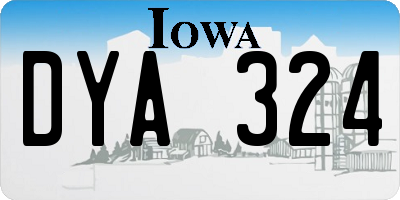 IA license plate DYA324