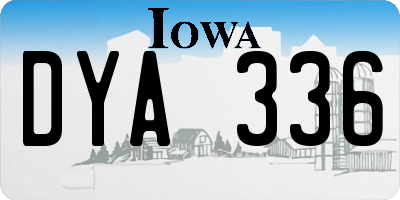 IA license plate DYA336