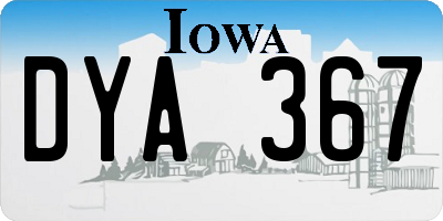 IA license plate DYA367