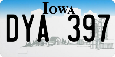IA license plate DYA397