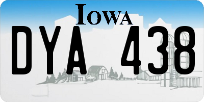 IA license plate DYA438