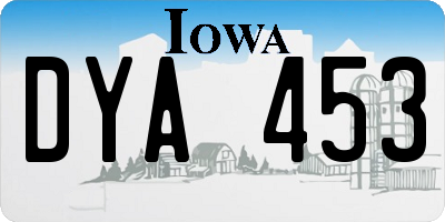 IA license plate DYA453