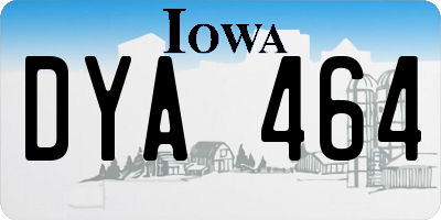 IA license plate DYA464