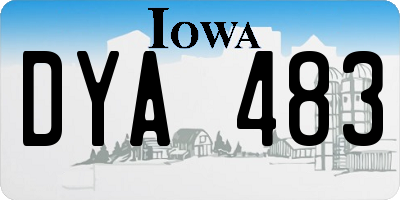 IA license plate DYA483