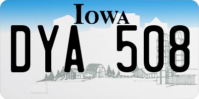 IA license plate DYA508