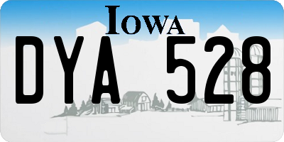 IA license plate DYA528