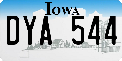 IA license plate DYA544