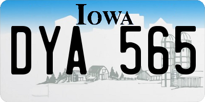 IA license plate DYA565