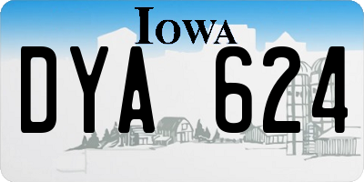 IA license plate DYA624