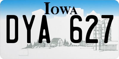 IA license plate DYA627