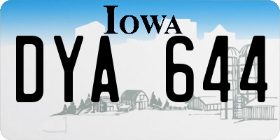 IA license plate DYA644