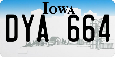 IA license plate DYA664