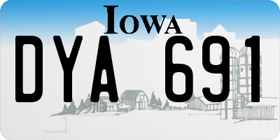 IA license plate DYA691