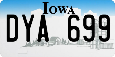 IA license plate DYA699