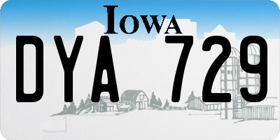 IA license plate DYA729