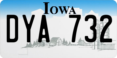 IA license plate DYA732