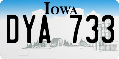 IA license plate DYA733