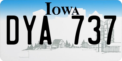 IA license plate DYA737