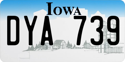IA license plate DYA739