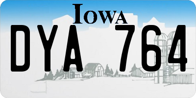 IA license plate DYA764